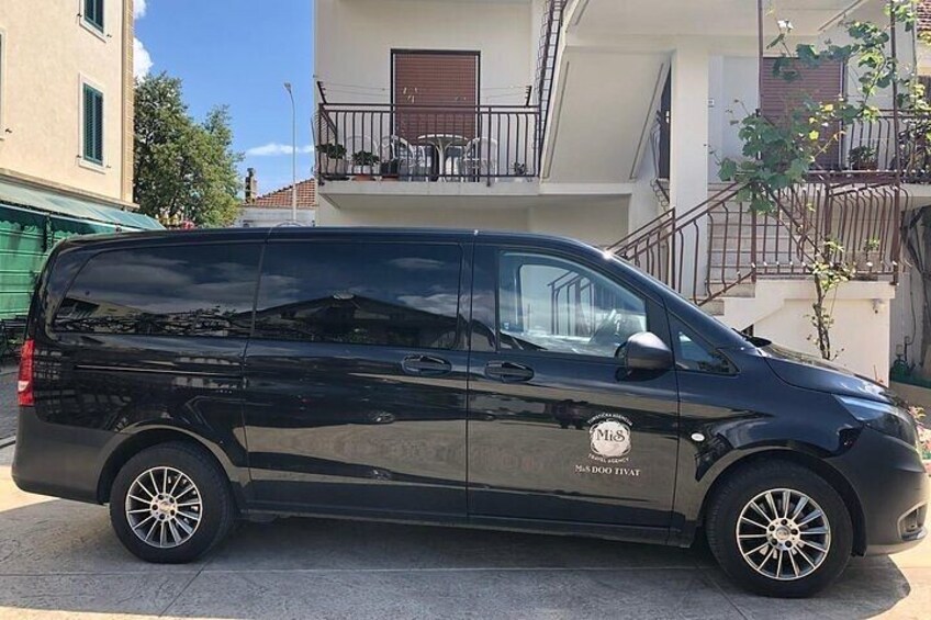 Private Transfer from Podgorica to Tivat, Kotor, and Budva