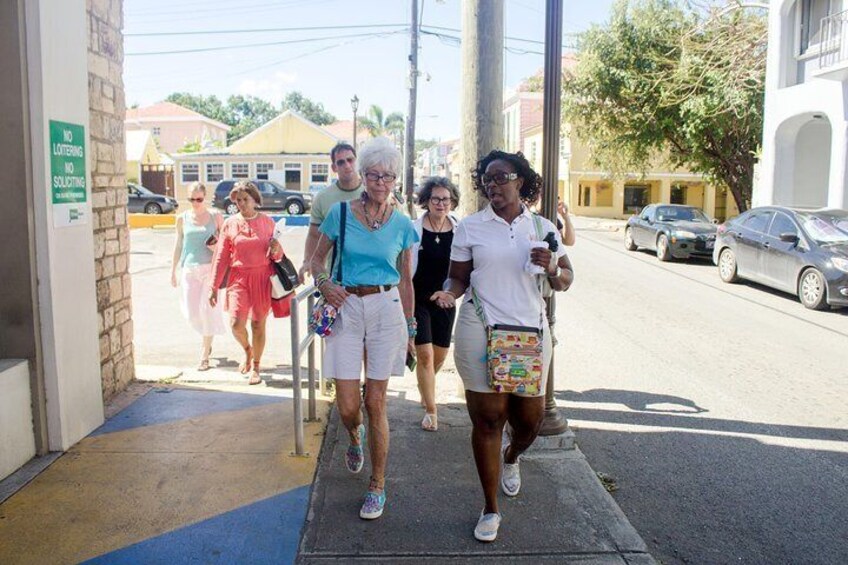 Stroll through the streets of downtown Christiansted with a local guide