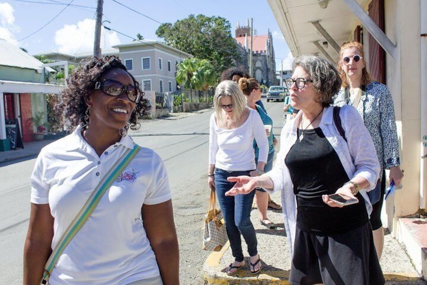 Stroll through the streets of downtown Christiansted with a local guide