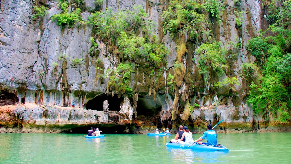 Kayak group in Phang Nga Bay
