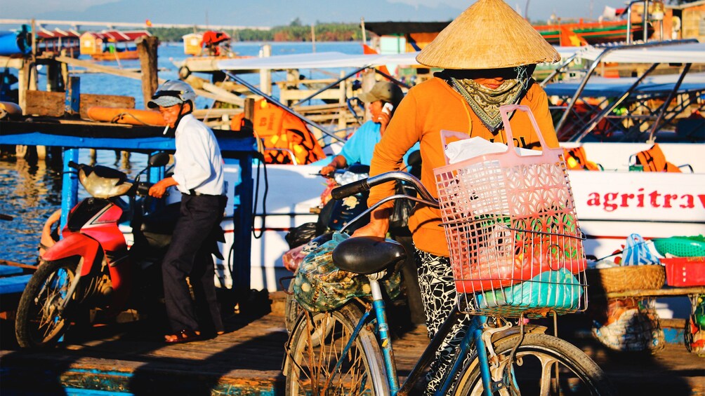 View of the vibrant Duy Hai Fish Market in Hoi An, Vietnam
