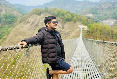 Pokhara: Suspension Bridge Private Tour- 30 Min Village Walk