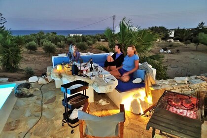 Romantic Barbecue at Private Sea View Villa on Paros