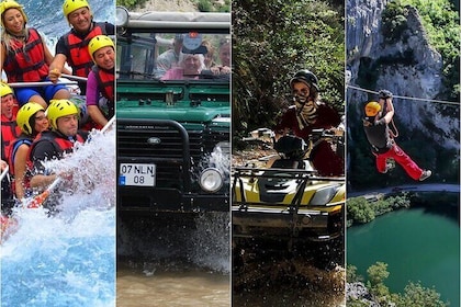 Antalya Super Combo mit Rafting,Jeep Safari, Quadfahren Zipline
