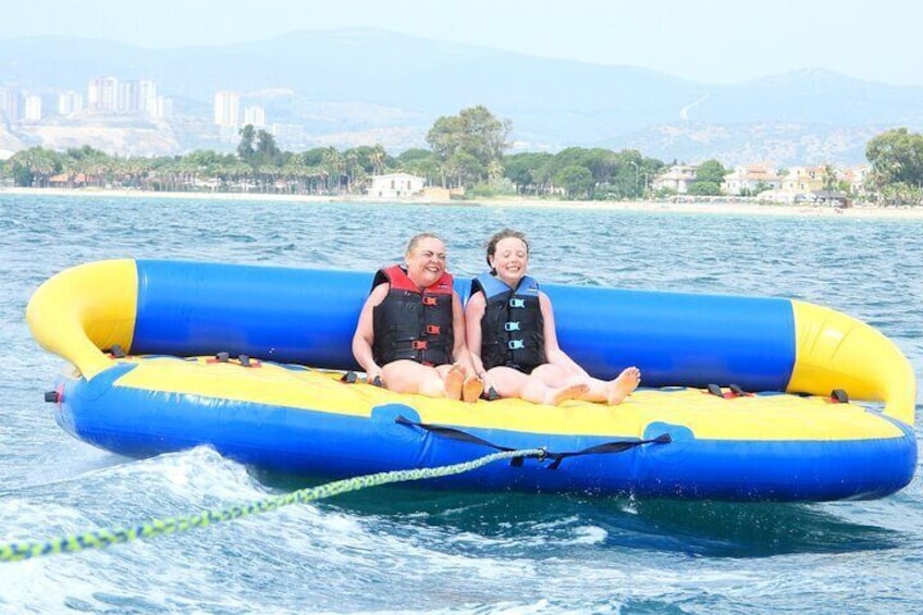 Private Kusadasi Water Sports Flying Carpet Boat Experience