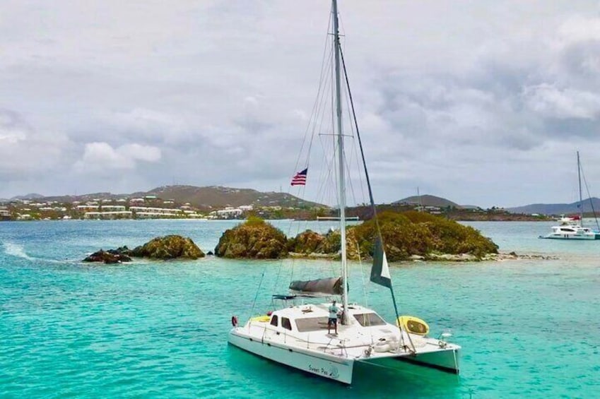 Gorgeous crystal clear waters of the U.S. Virgin Islands