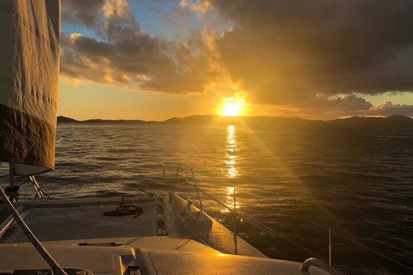 Sunsets are always better on a boat
