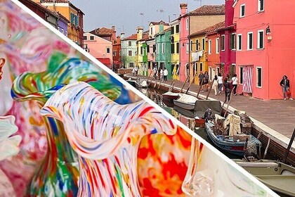 Excursión de medio día a las islas de Murano y Burano en barco privado