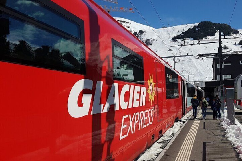 Glacier Express Train Reservation St. Moritz to Zermatt 2nd Class