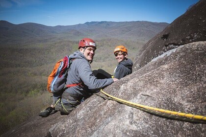 Beautiful Half-Day Multi-pitch Climbing in Western North Carolina