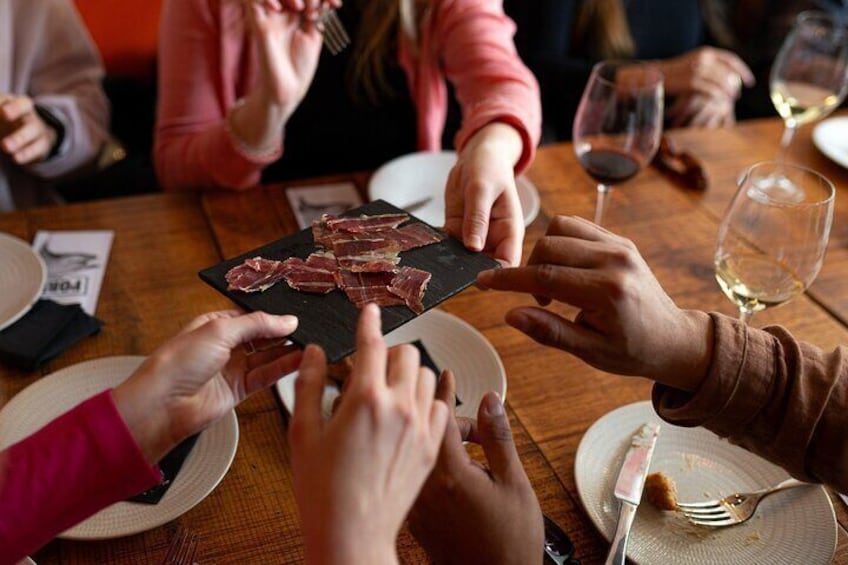 Try traditional Spanish tapas