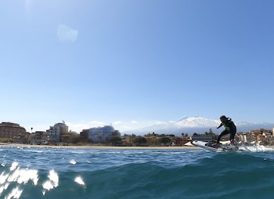 Taormina - Giardini Naxos jetsurfing with instructor