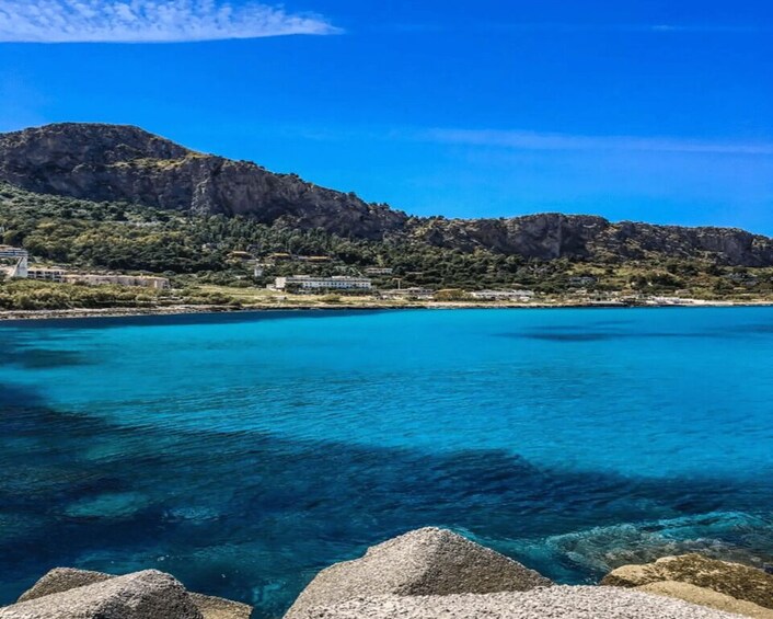 Picture 1 for Activity Palermo: Capo Gallo Private Boat Tour with Snacks and Drinks