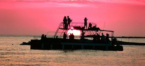 Tamarindo: Excursión pública al atardecer en catamarán Pacific Lounge