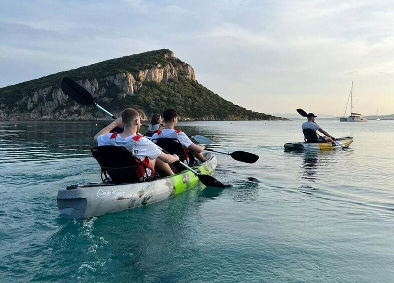 Kayak tour in Cala Moresca - Aperitif and Dolphin watching