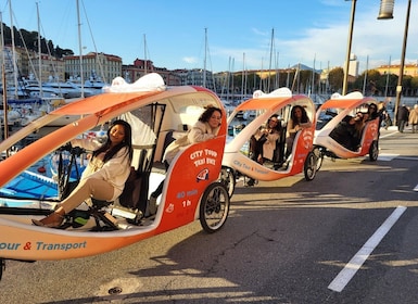 Niza: Visite Guidée en Vélotaxi à assistance électrique.