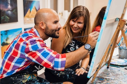 Budapest: (2,5 tuntia aloittelijoille): Paint and sip experience (2,5 tunti...