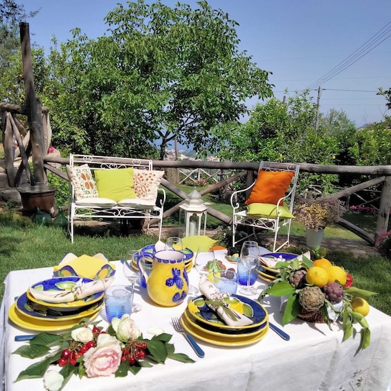 Piano di Sorrento: Cooking Class with Food Tasting and Wine