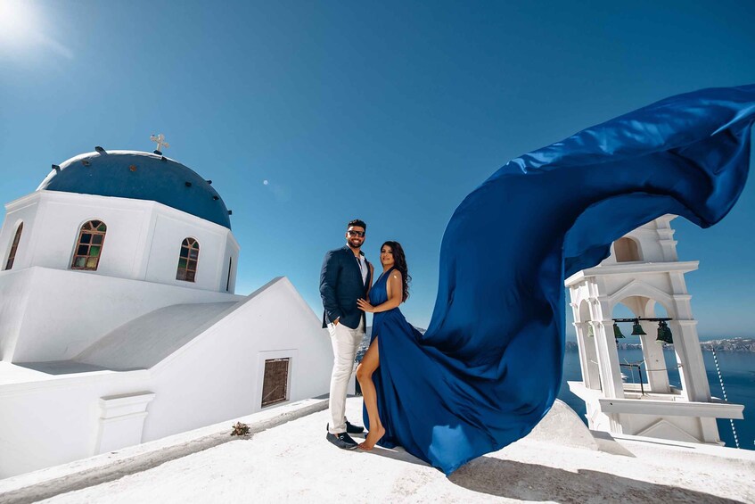 Picture 20 for Activity Santorini: Private Flying Dress Photoshoot Experience