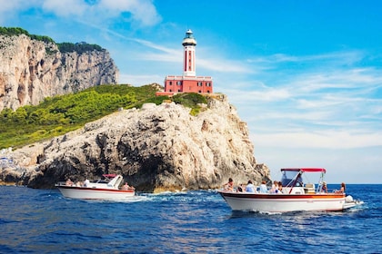 Vanuit Sorrento: Dagtocht per boot naar het eiland Capri