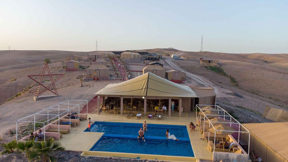 Picture 35 for Activity Marrakech: Agafay Desert Retreat, Tent, Dinner, Show & Pool