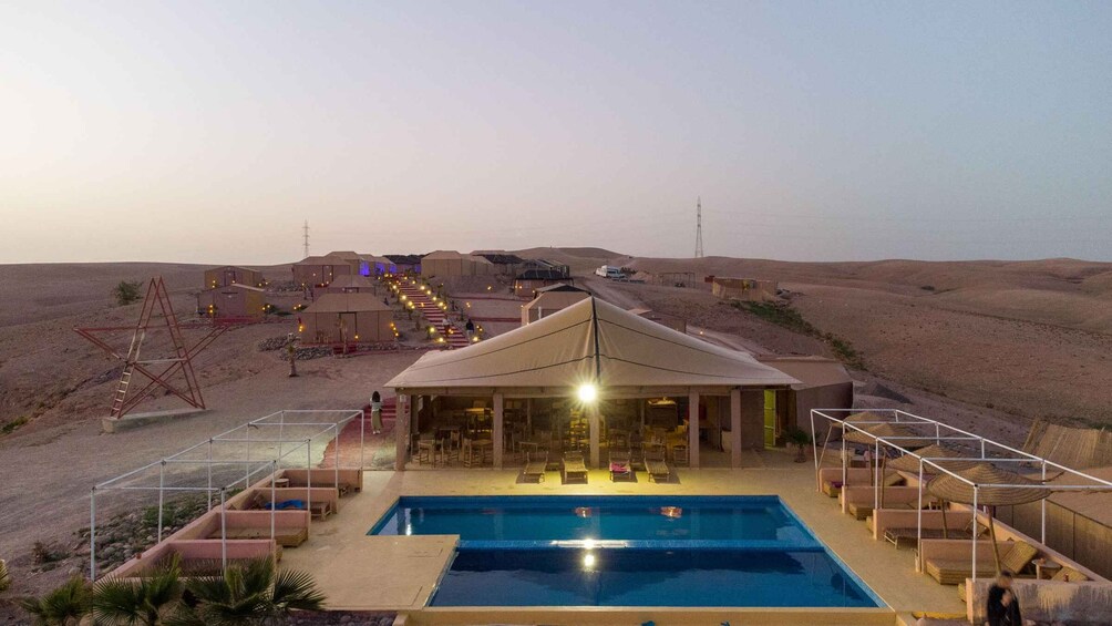 Picture 1 for Activity Marrakech: Agafay Desert Retreat, Tent, Dinner, Show & Pool