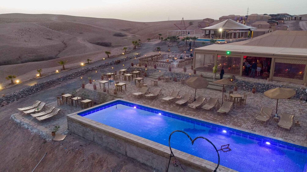 Picture 39 for Activity Marrakech: Agafay Desert Retreat, Tent, Dinner, Show & Pool