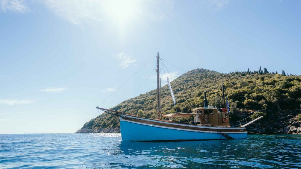 Picture 2 for Activity Lefkada: Private Cruise on a Traditional Kaiki Boat