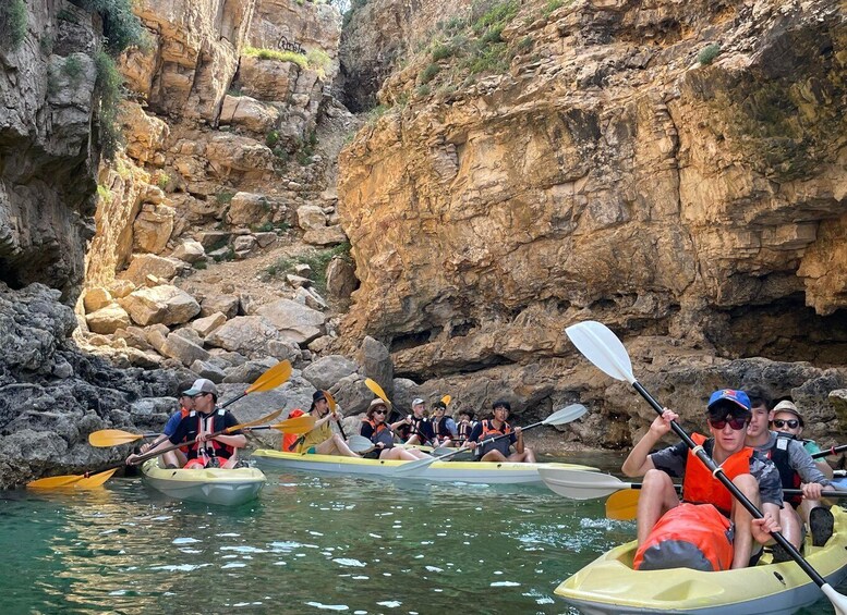 Picture 3 for Activity Pula: Island&Canyon Kayak Tour, Snorkeling and Cliff Jumping