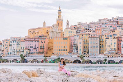 Sesión de fotos en Menton con un fotógrafo mentonés