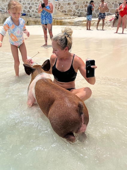 Picture 1 for Activity Nassau: Beach Club and Swimming with the Pigs with Lunch