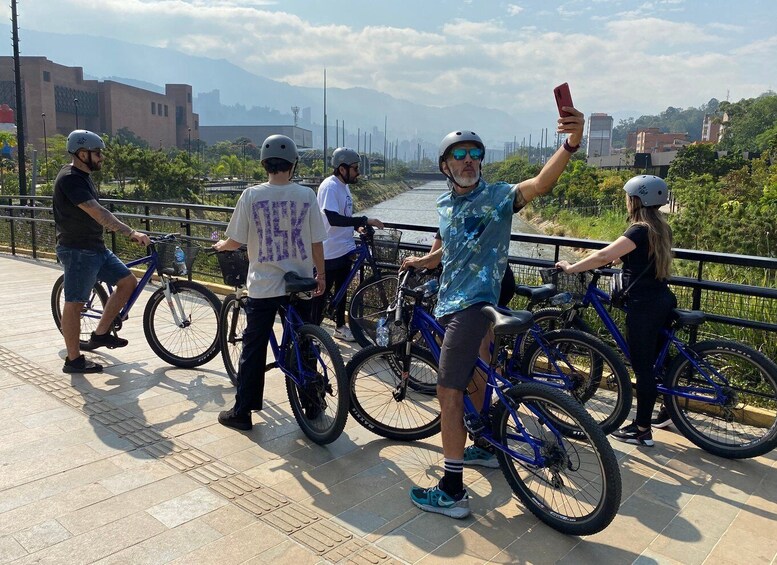 Bike Tour Medellin with Snacks and Local Beer