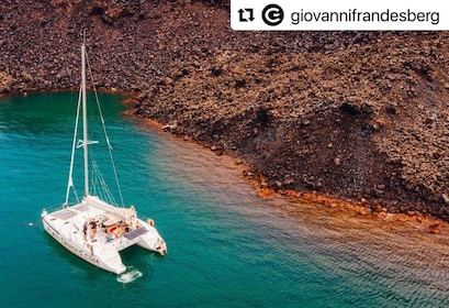 Santorin : Croisière de luxe en catamaran avec repas et boissons