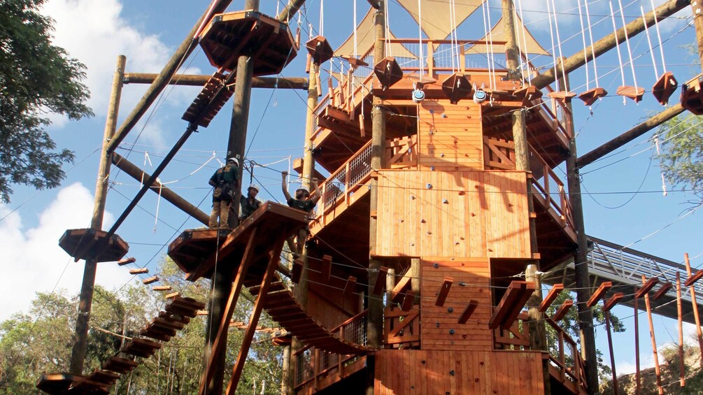 View of a challenge course in Maui 