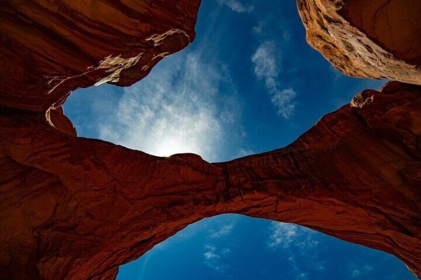 Sunset Arches National Park Pavement Sights with easy walks