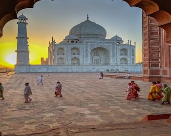 Sonnenaufgang Taj Mahal, Agra Fort & Baby Taj mit Frühstück