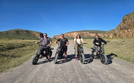 Desde Nairobi, Hellsgate y el lago Naivasha con opción de bicicleta eléctri...