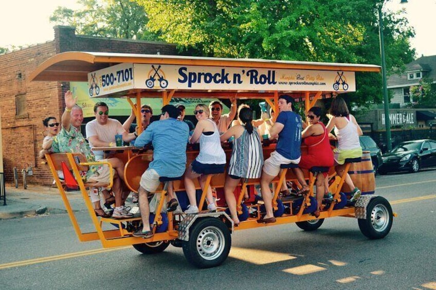 2-Hour Public Party Bike Ride in Downtown Memphis