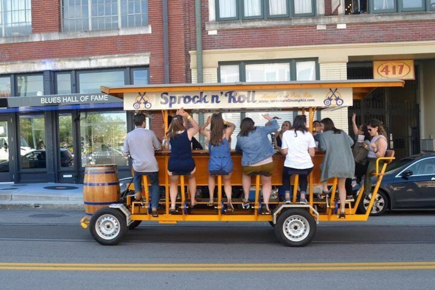 2-Hour Public Party Bike Ride in Downtown Memphis