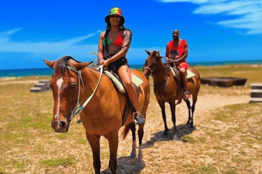 Bamboo Rafting & Horseback Ride n Swim Guided Tour In Montego Bay