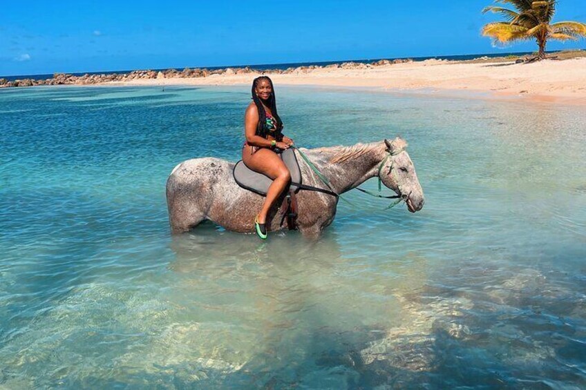 Bamboo Rafting & Horseback Ride n Swim Guided Tour In Montego Bay