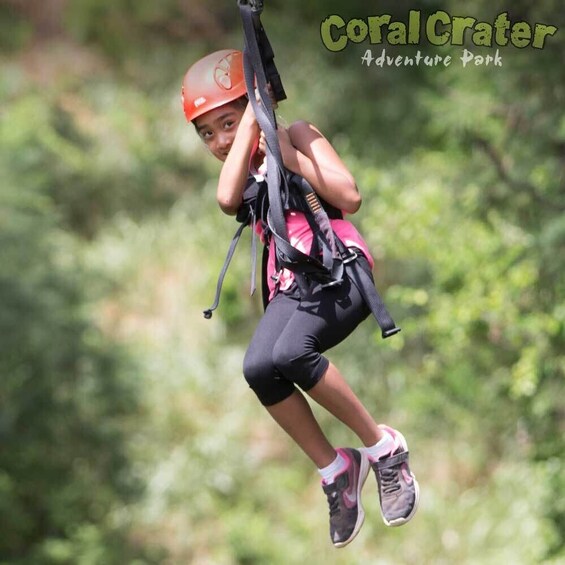 Full Zipline Tour at Coral Crater Adventure Park