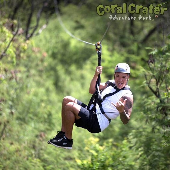 Zipline Tour at Coral Crater Adventure Park