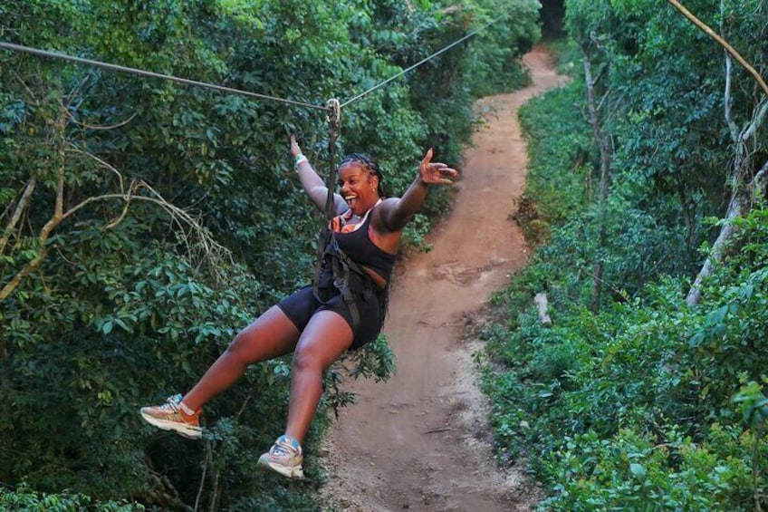 ATV Tour, Ziplines and Cenote with Lunch and Transportation