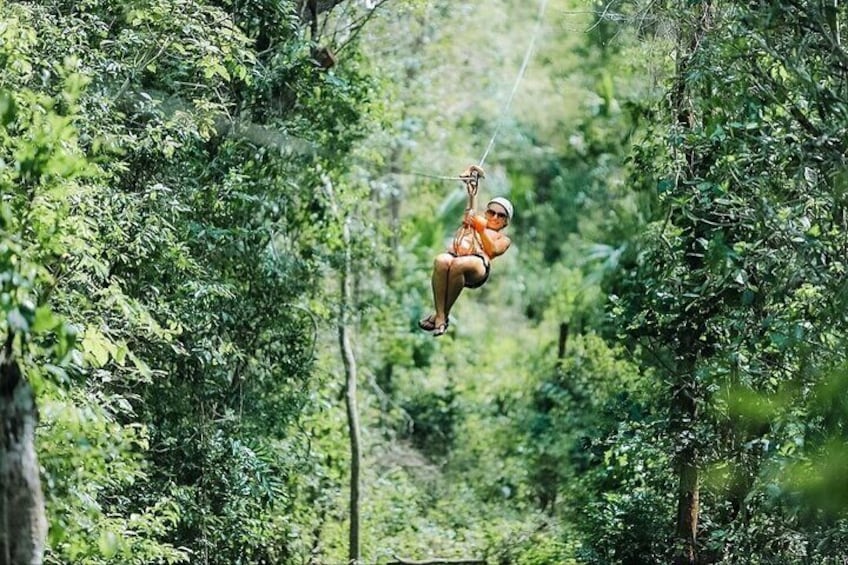 ATV Tour, Ziplines and Cenote with Lunch and Transportation