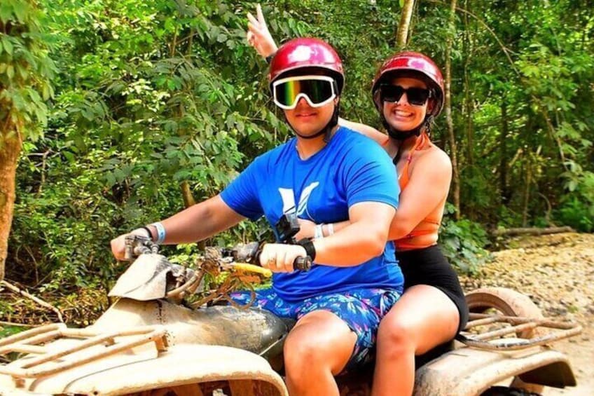 ATV Tour, Ziplines and Cenote with Lunch and Transportation