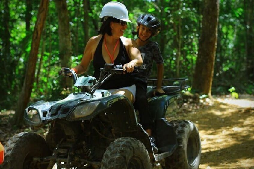 ATV Tour, Ziplines and Cenote with Lunch and Transportation