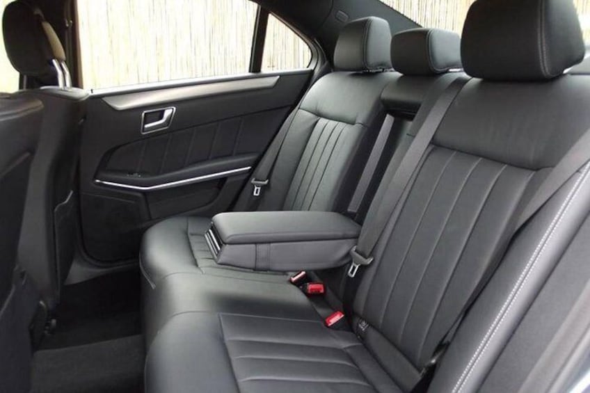 Comfortable Black Leather Seats