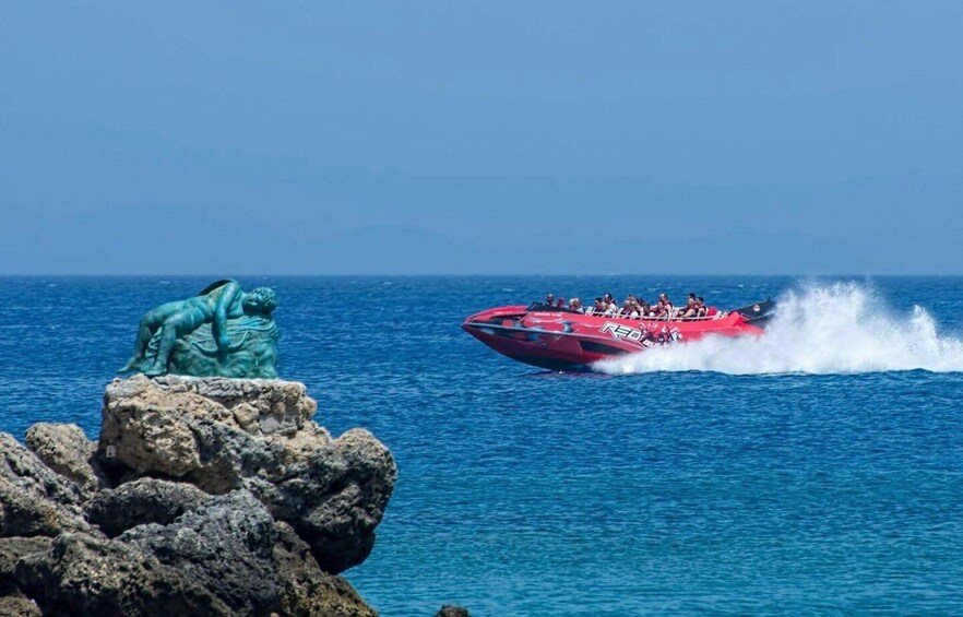 Picture 7 for Activity Rhodes Town: Adrenaline Jet Boat Adventure