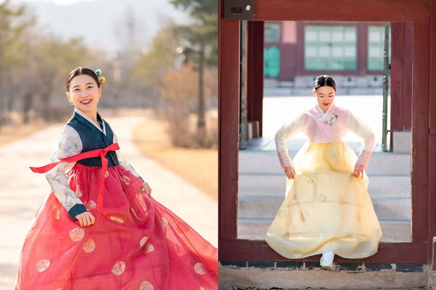 Picture 2 for Activity Seoul: Gyeongbok Palace with Gigibebe Hanbok Rental